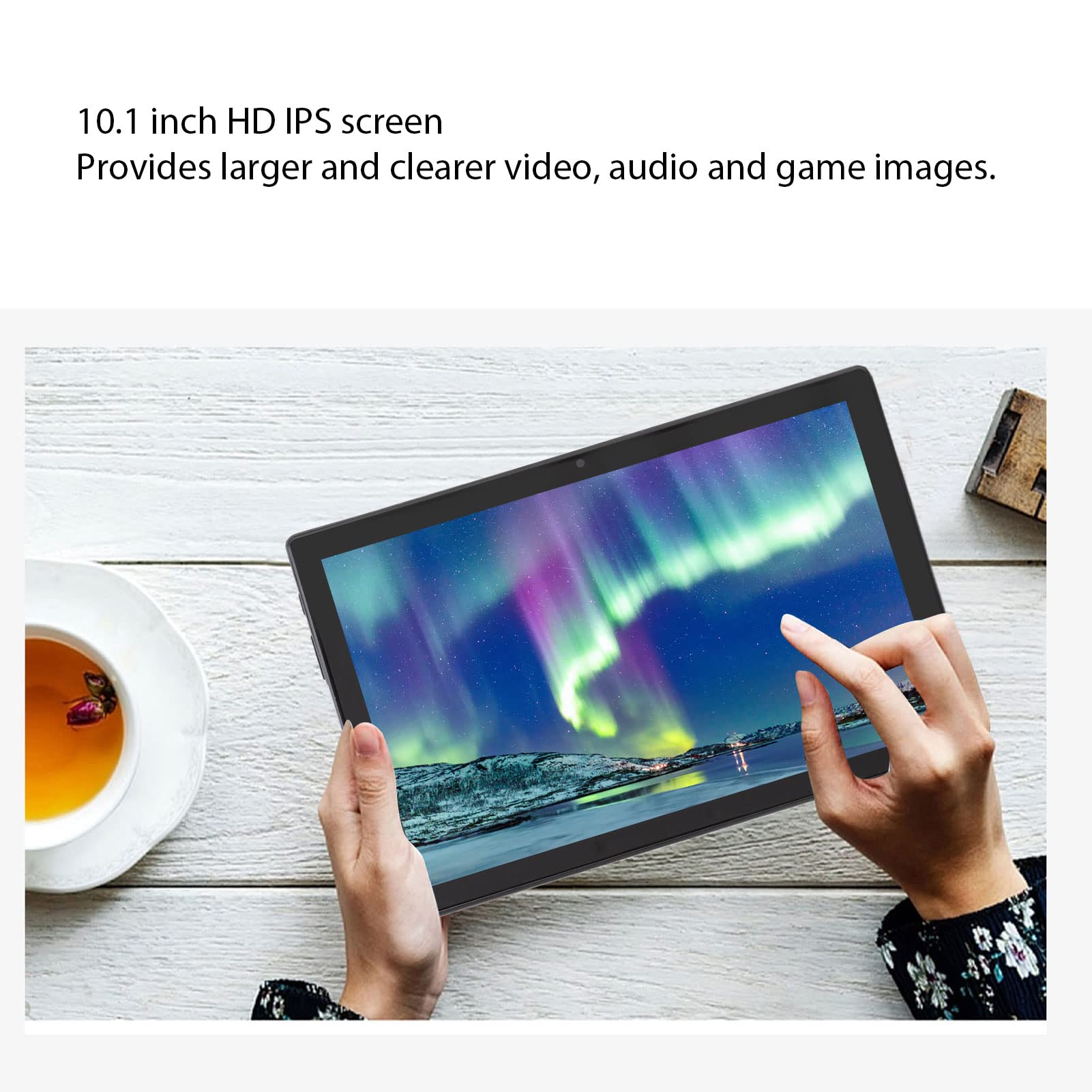 SALALIS Large Screen Tablet, 5500mAh Tablet Octa Core Processor 100-240V 5MP Front Canera with Flashlight for Kids(#2)