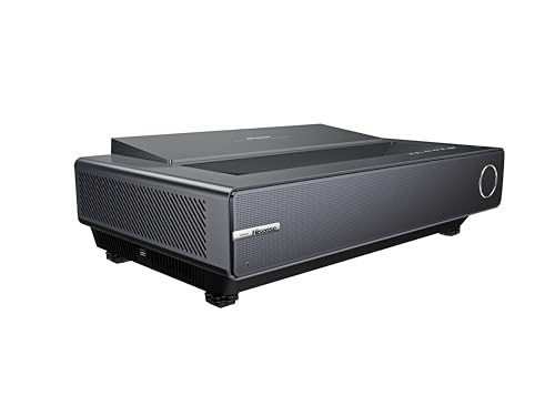 Hisense PX2-PRO Trichroma Ultra Short Throw Home Theater Projector, 90"-130", 4K UHD, Dolby Vision & Atmos, HDR10, 2400 ANSI Lumens, Google TV, Netflix