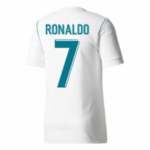 pro soccer specialists ronaldo #7 home soccer jersey 2017/18 (small) white