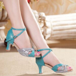 Women's Color Fashion Rhinestone Prom Ballroom Latin Dance Shoes Sandals Sandals for Women Memory Foam