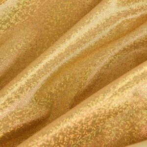 Fitable 2 Pack Gold Sequin Tablecloth for Parties 60x102 Inch - Sparkle Glitter Table Cloth Laser Rectangle Table Cover Overlay for Wedding Baby Shower Ceremony Birthday Cake Table Holiday Banquet