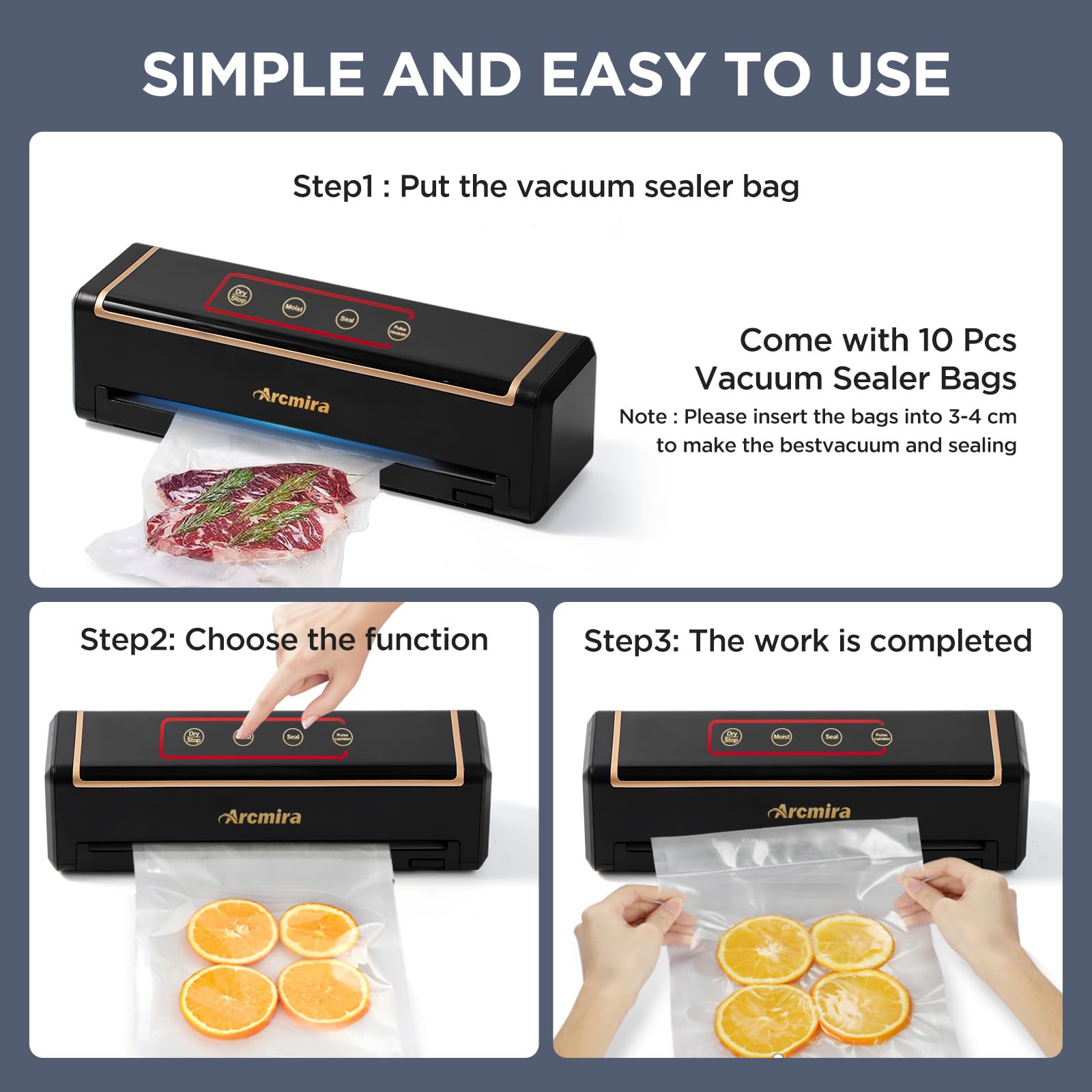 Vacuum Ultrasonic Jewelry Cleaner, 48KHZ Professional Jewelry Cleaning Ultrasonic Machine with 3 Time Modes, Portable Ultrasonic Cleaner