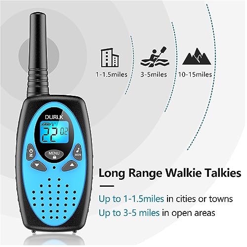 Walkie Talkies for Adults Long Range 3 Pack,Rechargeable 22 Channels Two Way Radios FRS Walkie Talkie Built-in 1200mAh Li-ion Batteries,VOX,USB-C Charging,Crystal Voice for Camping Hiking Cruise Ships