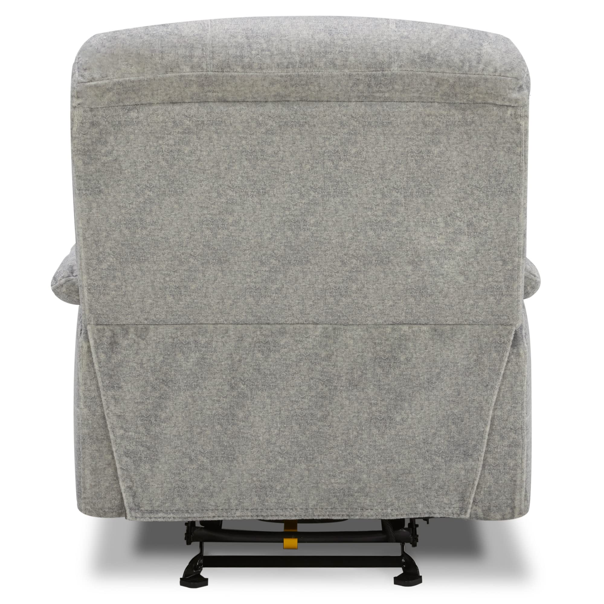 CHITA Power Recliner Chairs for Small Spaces, Glider Recliner Chair for Living Room with USB Charge Ports, Faux Fur, Light Grey
