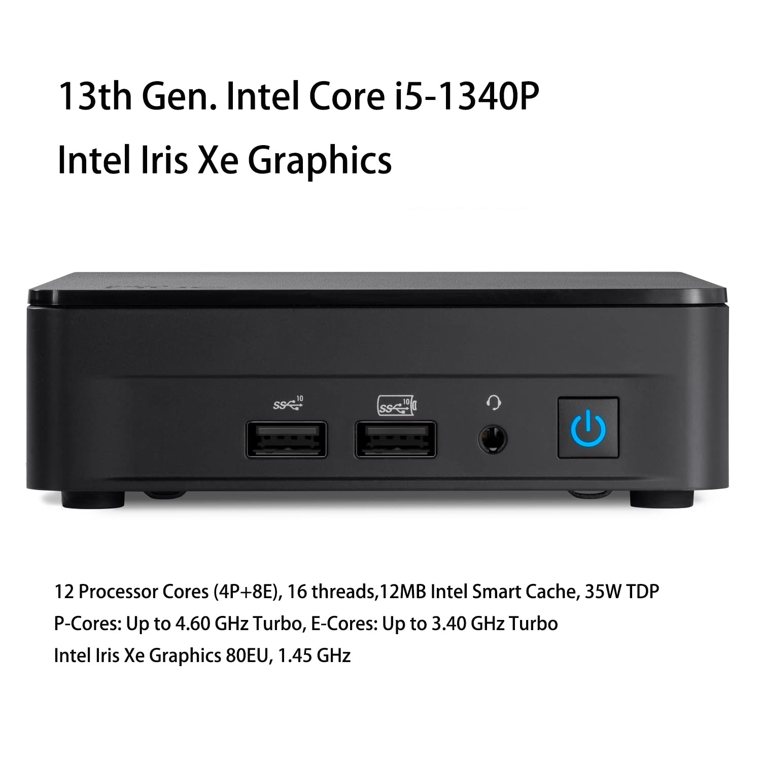 Intel NUC 13 Arena Canyon Newest 13th Gen Mini PC NUC13ANKi7 32GB DDR4 RAM,2TB PCIe SSD Mini Desktop Computer/HTPC Core i7-1360P,12 Cores, 16 Threads,WiFi 6, Bluetooth 5.3,Windows 11 Pro
