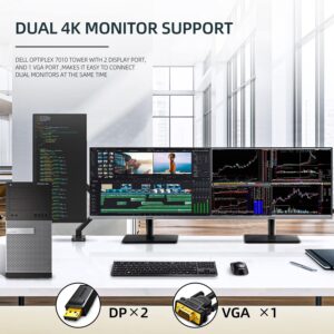 Dell OptiPlex 7010 Tower Computers with 24 inch Monitor,Intel i7,16GB Ram New 512GB SSD+2TB HDD Refurbished Desktop Computer