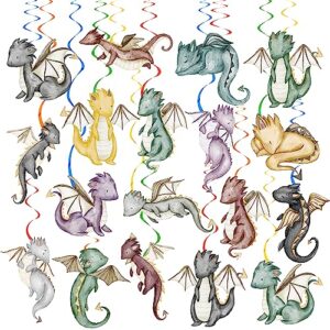 dragon party hanging swirls dragon knight ceiling swirls fantasy dragon foil swirls dragon birthday party decorations streamers for dragon theme baby shower supplies