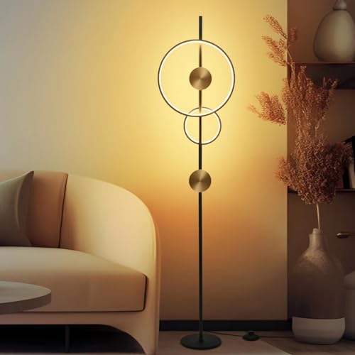 AManLife 65" Spiral Black Floor Lamp for Living Room Bedroom Office Dining Room