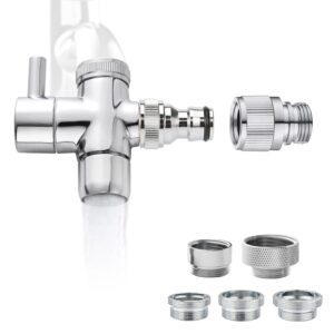 Sneatup Faucet Aerator to Garden Hose Diverter (5 adapters + Quick Connector)