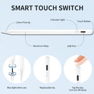 Stylus Pen for Touch Screens, Active Pen Digital Pencil for iPhone, Samsung, iOS/Android Smart Phone and Other Tablets,Smart Pen,Active Stylus Pen Pencil for Precise Writing/Drawing