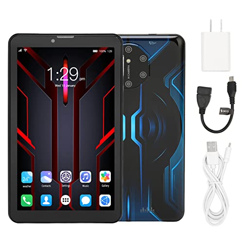 Zopsc Blue 7in Tablet IPS 1960x1080 4GB 32GB MT6592 8 Cores CPU Android 10 Dual Camera 6000mAh (US Plug 90‑120V)
