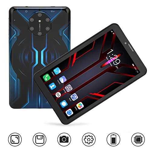 Zopsc Blue 7in Tablet IPS 1960x1080 4GB 32GB MT6592 8 Cores CPU Android 10 Dual Camera 6000mAh (US Plug 90‑120V)