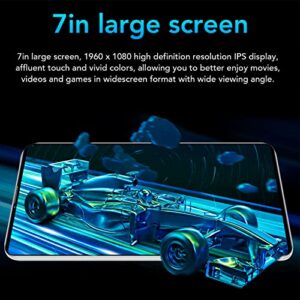 Zopsc Blue 7in Tablet IPS 1960x1080 4GB 32GB MT6592 8 Cores CPU Android 10 Dual Camera 6000mAh (US Plug 90‑120V)