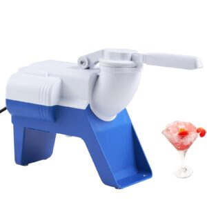 vevor ice crushers machine, 176lbs per hour electric snow cone maker with 2 blades, shaved ice machine with cover, 220w ice shaver machine for margaritas, home and commercial use