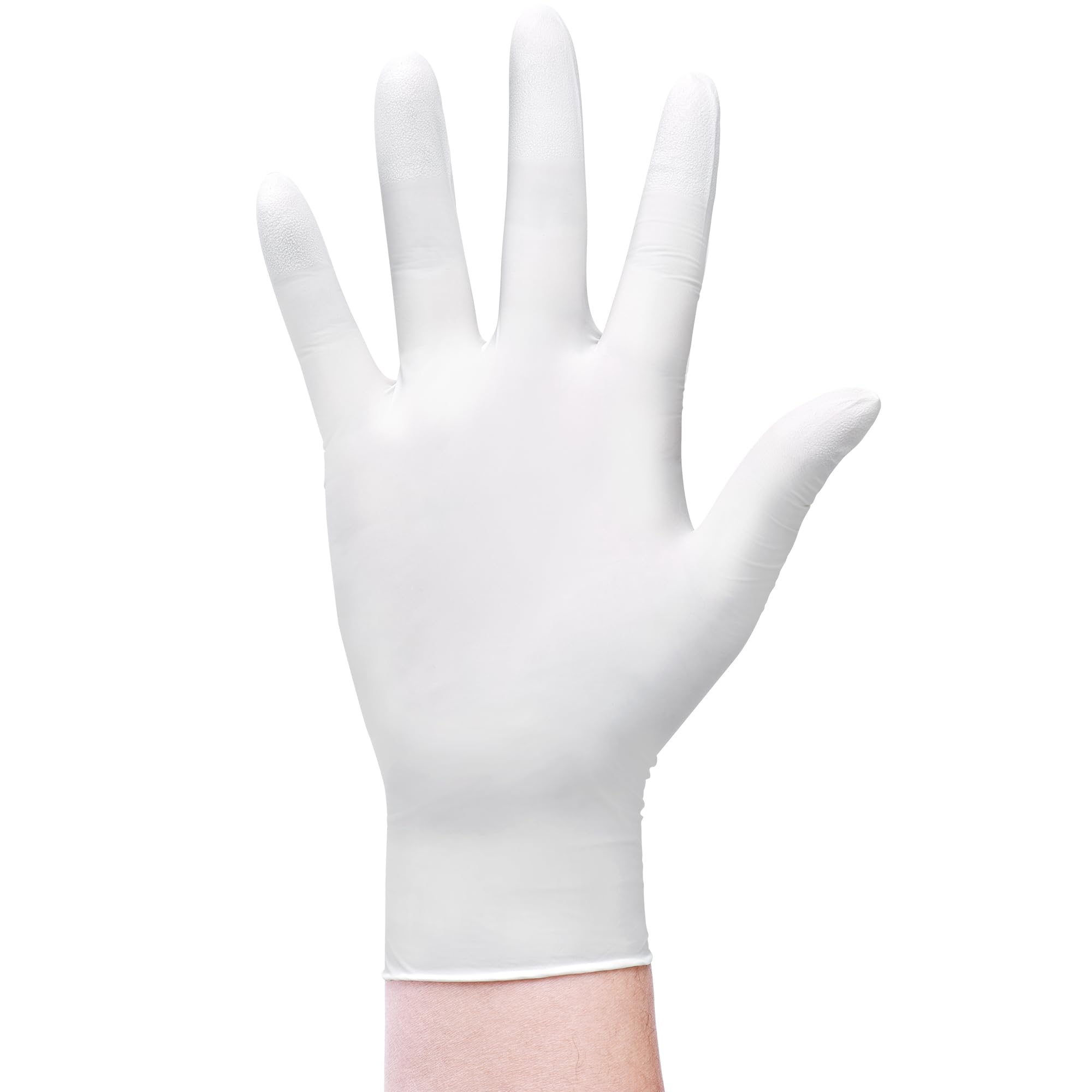 SwiftGrip Disposable Nitrile Exam Gloves, 3-mil, Small, Box of 100, White Nitrile Gloves Disposable Latex Free for Medical, Cleaning, Cooking & Esthetician, Food-Safe, Powder-Free, Non-Sterile