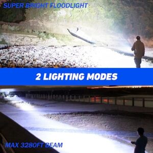 Rechargeable Led Flashlights High Lumens - 900,000 Lm Brightest High Powered Flash Light for Camping