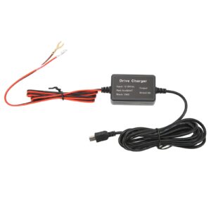 mirror cam hard wire kit, dashcam hardwiring kit 12v‑30v to 5v flexible easy installation for radar detector