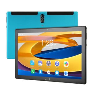 gugxiom 10.1in business tablet, android tablet, 4g calling tablet, 6gb ram 128gb rom, 5mp+8mp camera, octa core cpu, 6000mah, 5g wifi, gps, dual sim dual standby (blue)