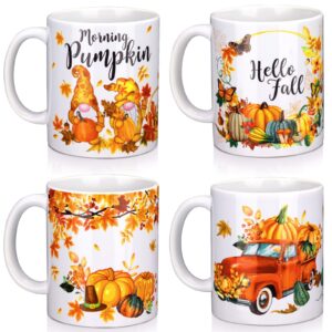 patelai pumpkin coffee mug fall coffee mug hello pumpkin mugs hello fall mug autumn coffee cups thanksgiving gnomes themed mug for women thanksgiving gift