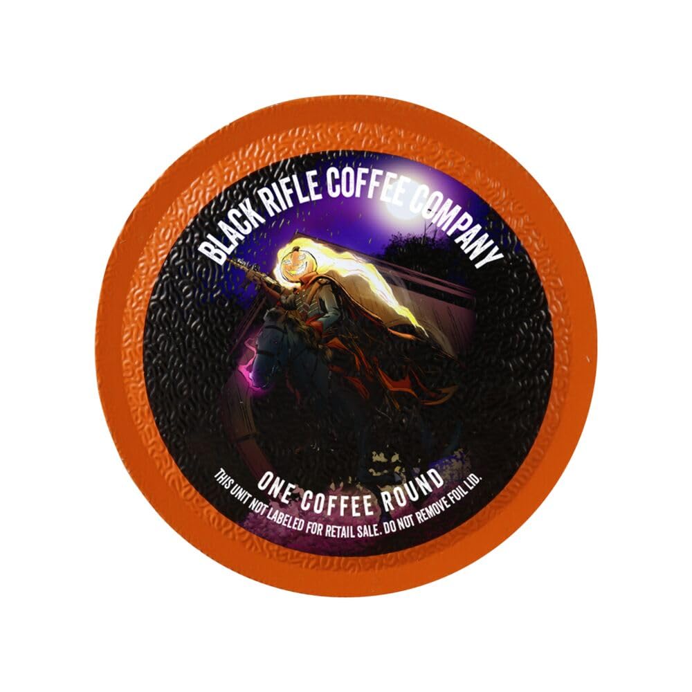 Black Rifle Coffee Company Headless Horseman, Pumpkin Spice Flavored Medium Roast Coffee Pods, 12 Single Serve Coffee Pods