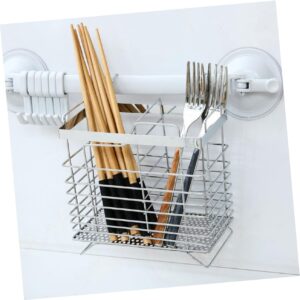 PACKOVE Drying Rack Holder Countertop Stainless Steel Sponge Holder Metal Utensil Drying Rack Flatware Storage Mesh Metal Chopsticks Chopstick Utensil Holder Steel Wire Dryer