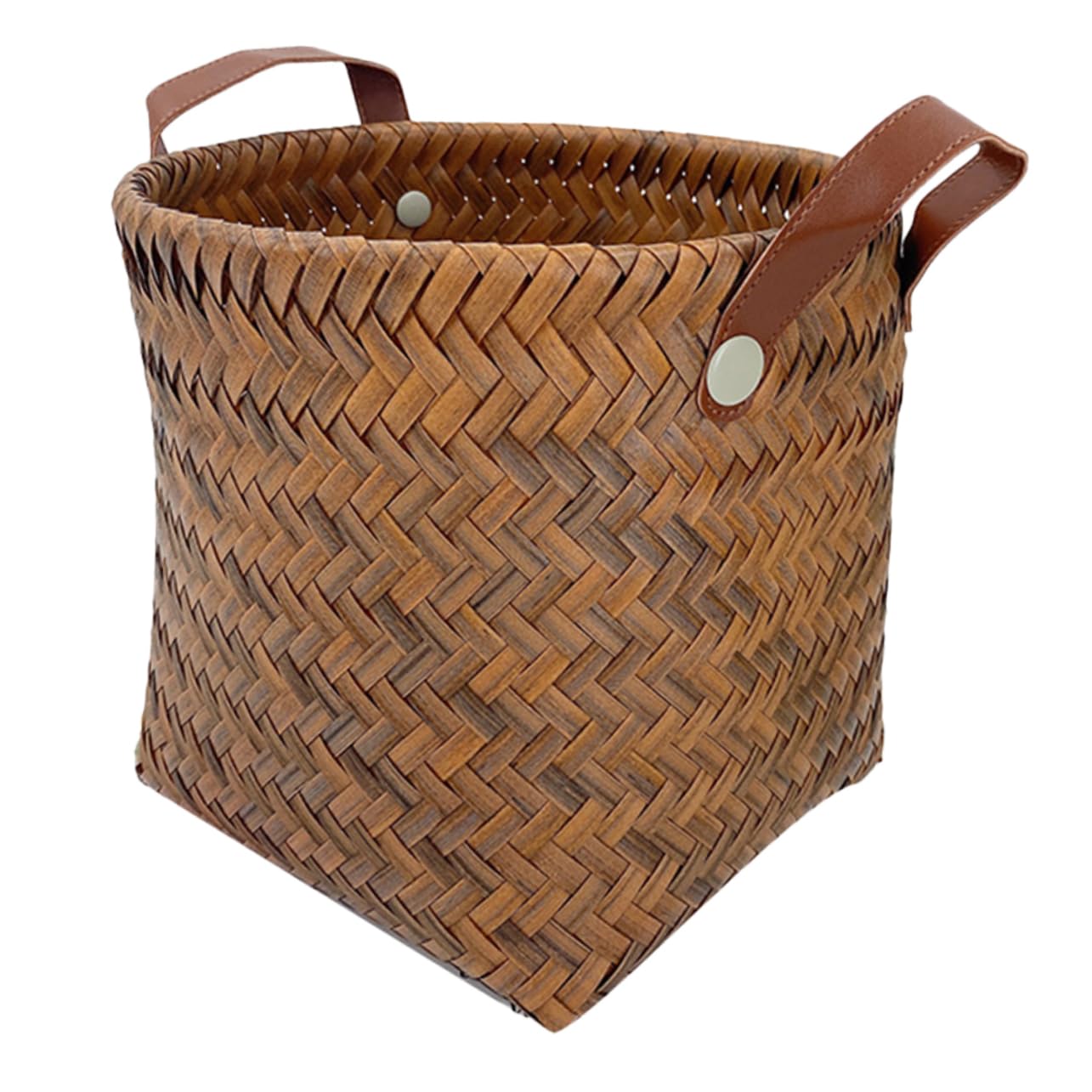 YARNOW Rattan Storage Basket Plant Basket Cubicle Shelf Plastic Shelving Cube Organizer Shelf Basket for Blankets Plastic Containers Desktop Woven Basket at Home Finishing Basket Pp Vine