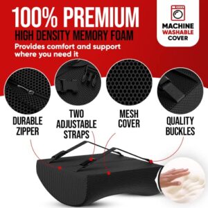 FORTEM Chair Seat Cushion (Mesh, Black) + Lumbar Support