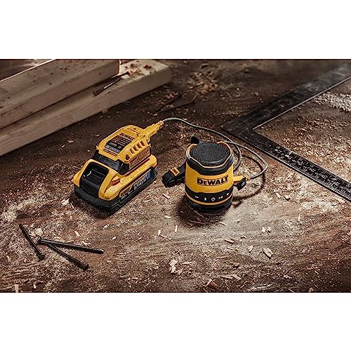 DEWALT Bluetooth Speaker, USB-C Rechargeable, Jobsite (DCR008)