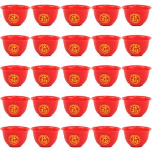 kichvoe whiskey glasses 50pcs chinese wedding cup plastic shot cups red wine cup wine drinking cups chinese wedding wine cup for chinese baijiu wine plastic wine glasses