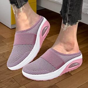 Kumprohu Orthopedic Shoes - Womens Breathable Shoes Sneakers | Orthopedic Walking Shoes with Air Cushion and Slip-On Sandals for Shopping, Working, Yoga Walking Pink