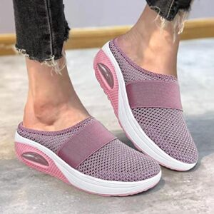 Kumprohu Orthopedic Shoes - Womens Breathable Shoes Sneakers | Orthopedic Walking Shoes with Air Cushion and Slip-On Sandals for Shopping, Working, Yoga Walking Pink