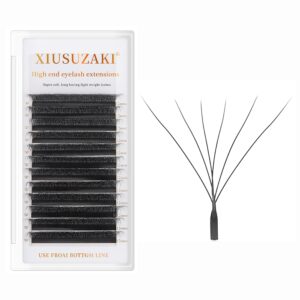 W Eyelash Extension 6D Volume Premade Fans 0.07 D Curl 8-15mm mix W Lashes Matte Black Lash Extensions Easy Fans W Shape Eyelash yy Eye Lashes(6D-0.07D-8-15mm Mix)