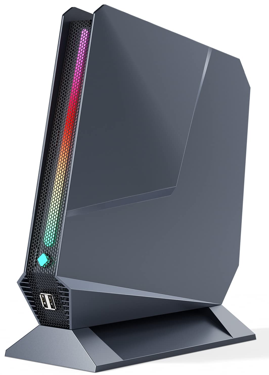 [Gaming PC] Mini PC Intel i9-12900H & GeForce RTX 3050Ti 8G GDDR6 14C/20T RGB Lights Mini Desktop Computer, 32GB RAM 1TB PCIE4.0 SSD, 2.5G LAN 2X HDMI Type-C WiFi 6E BT5.3, Windows 11 Pro