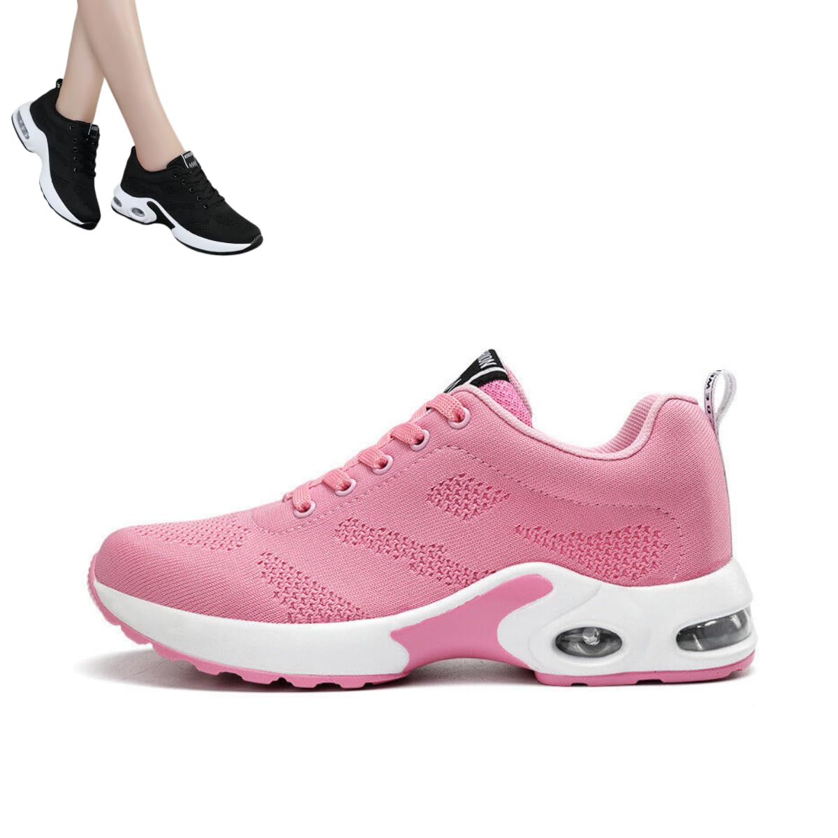 Musabela Orthopedic Sneakers for Women,Ortho Pro - The Most Comfortable Orthopedic Shoes,Lightweight Fashion Sport Sneakers,Casual Walking Air Cushion Shoes. (8.5 US, Pink)