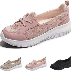 Hiufer Kotsas Orthopedic Shoes for Women, Walkclouds Breathable Orthopedic Women Shoes, Slip On Arch Support Non-Slip (Pink,35)