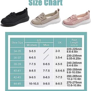 Hiufer Kotsas Orthopedic Shoes for Women, Walkclouds Breathable Orthopedic Women Shoes, Slip On Arch Support Non-Slip (Pink,35)