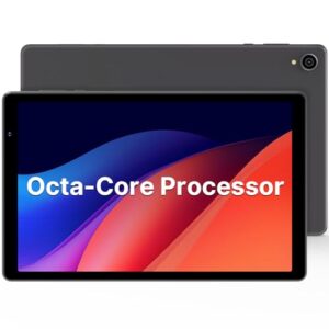 apolosign android 13 tablet, 10.1-inch tablet with octa-core processor, 8(4+4) gb ram, up to 128gb expand, long lasting battery, and wifi6, bluetooth, g-sensor, dual camera, google play gms certified