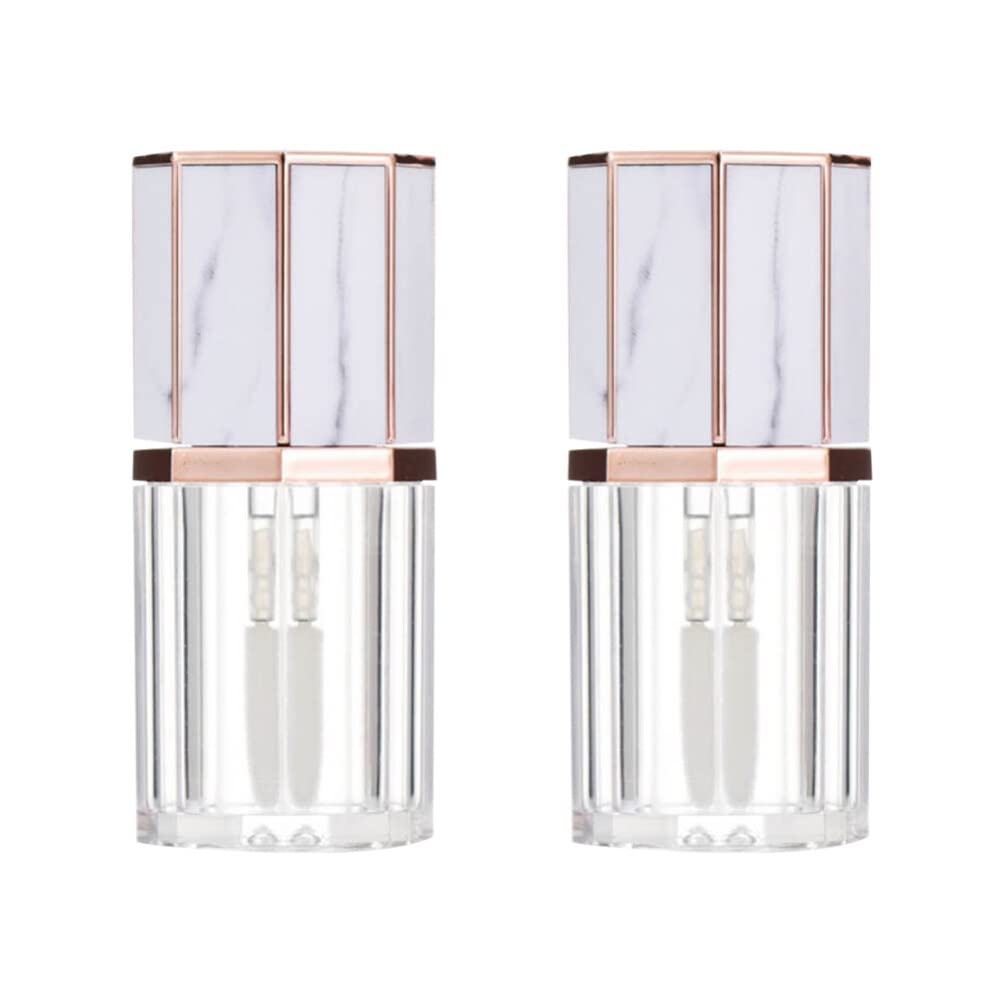 minkissy 5pcs Makeup Bottles Empty Lip Balm Tubes Clear Lipgloss Clear Lip Gloss Tube Lip Gloss Wand Tubes Lip Balm Containers Mini Lip Gloss Tubes Lip Tubes Lipstick Unique Travel