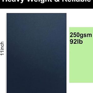 50 Sheets Navy Blue Cardstock 8.5 x 11 inch, 250gsm/92lb Blue cardstock Paper for DIY Arts and Cards Making, Heavy Brown Craft Paper for Invitations, Stationary Printing,Scrapbook Supplies