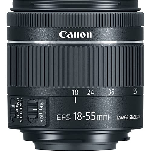 Canon Rebel SL3 / EOS 250D DSLR Camera w EF-S 18-55mm f/4-5.6 is STM Lens+500mm f/8.0 Telephoto Lens+case+128Memory Cards (24PC) (Renewed)
