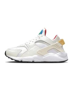 women's air huarache - size 7 us - white/green topaz gold