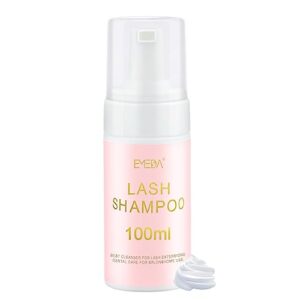 emeda lash shampoo for lash extensions 100ml /3.38 fl.oz eyelash extension cleanser foam soap lash bath for eyelash extensions home salon use