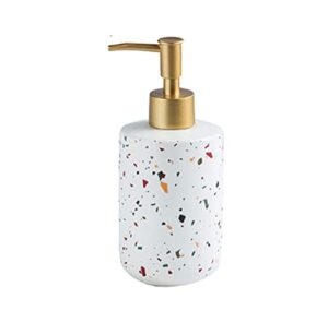 soap dispensers soap dispenser durable lotion dispenser ceramic liquid soap dispenser with electroplating golden pump for bathroom countertop