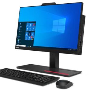 Lenovo 2023 ThinkCentre M70a AIO, 21.5 Inch FHD Touchscreen, Intel Core i5-10400, 16GB RAM, 256GB SSD, DVD-RW, IR Camera, Win 11 Pro, Black, 3 Year onsite