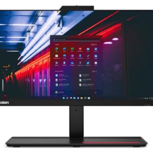 Lenovo 2023 ThinkCentre M70a AIO, 21.5 Inch FHD Touchscreen, Intel Core i5-10400, 16GB RAM, 256GB SSD, DVD-RW, IR Camera, Win 11 Pro, Black, 3 Year onsite