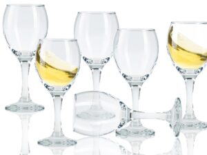 limoncello glasses shot glasses with stem, cordial glasses port wine glasses 3 oz(set of 6)