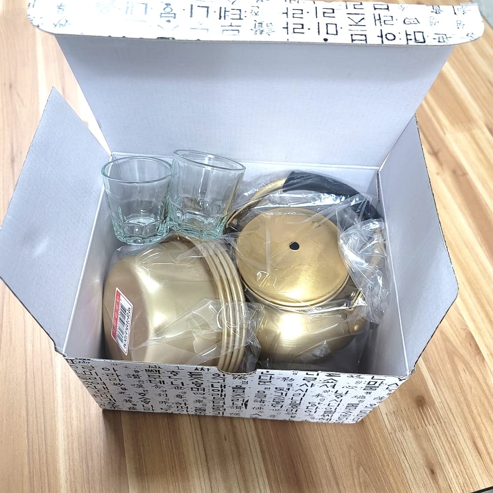 Korean Makgeolli Makkoli Rice Wine Kettle Bowl Soju shot glasses Set 막걸리잔 주전자 소주잔