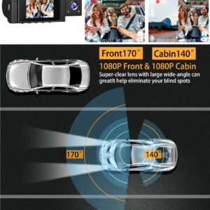 Bundle Include 64GB Micro Memory Card + Yansoo Dual Dash Cam Front and Inside