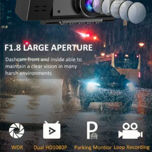 Bundle Include 64GB Micro Memory Card + Yansoo Dual Dash Cam Front and Inside