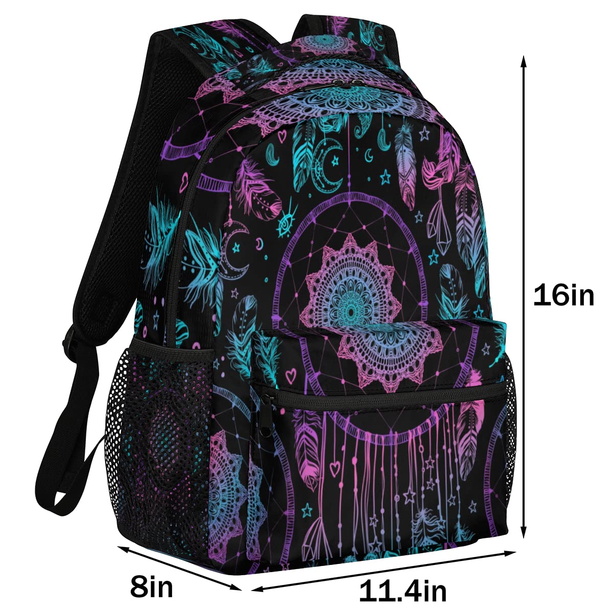 Dream Catcher Backpack, Bohemia Backpacks Shoulder Bag Casual Travel Laptop Daypack Bags